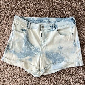 Old Navy denim and bleach shorts